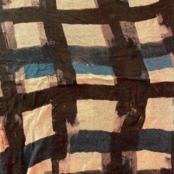 Banana Republic Priya Plaid Scarf in Teal - Picture 4 of 5